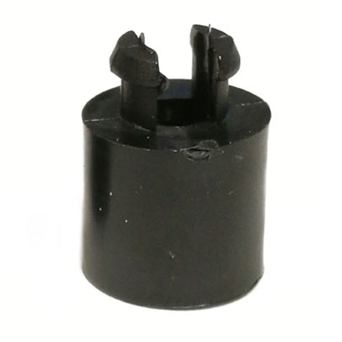 0380225 6 x 0.343" Black Plastic Spacers With Mounting Notch